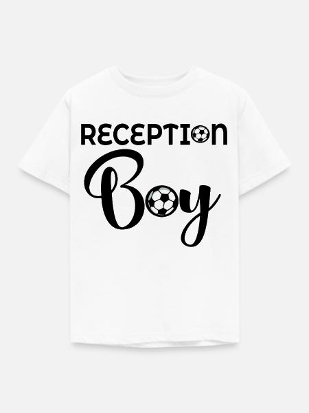 Empfang Fußballjunge - Kinder T-Shirt - Weiß