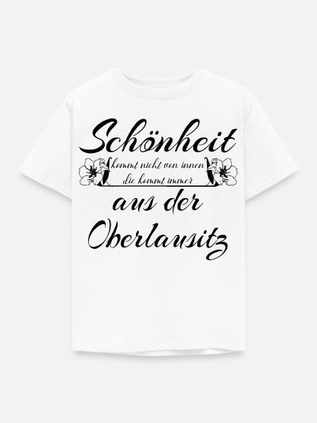 Schönheit aus der Oberlausitz - Heimat - Kinder T-Shirt - Weiß