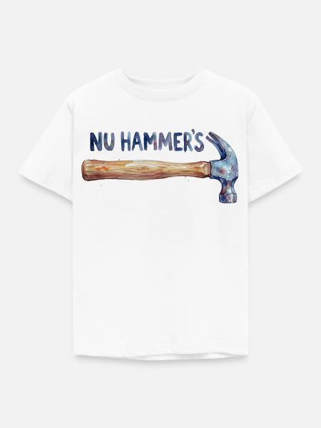 Aquarell Hammer - Nu Hammer's - Kinder T-Shirt - Weiß