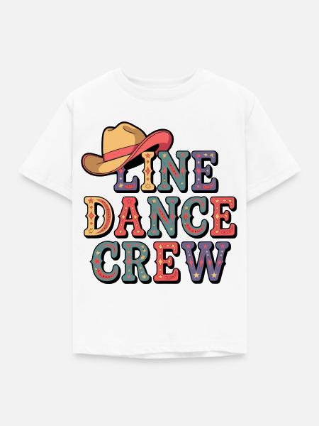 Country Line Dance - Kinder T-Shirt - Weiß