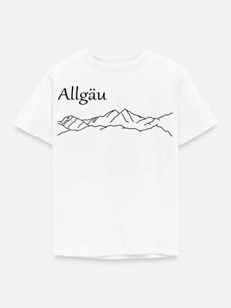 Allgäu Berge - Kinder T-Shirt - Weiß