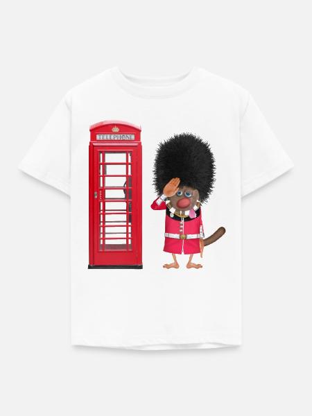 Englisch Foufou 🇬🇧 - Kinder T-Shirt - Weiß