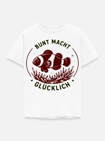 Bunte Boxhandschuhe Glücklich - Kinder T-Shirt - Weiß