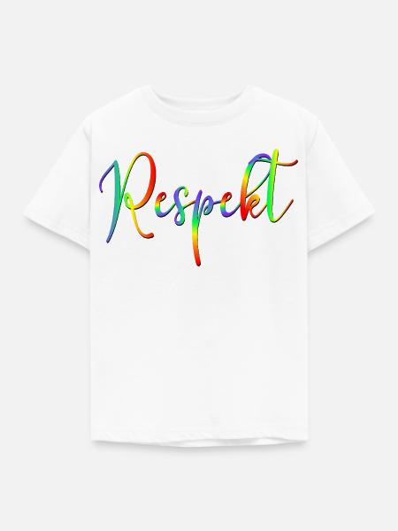 Demokratie Vielfalt Respekt - Kinder T-Shirt - Weiß