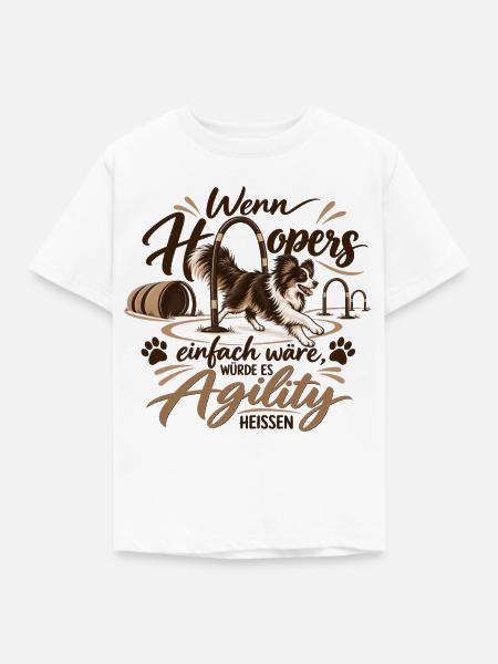 HoopersAgility - Kinder T-Shirt - Weiß