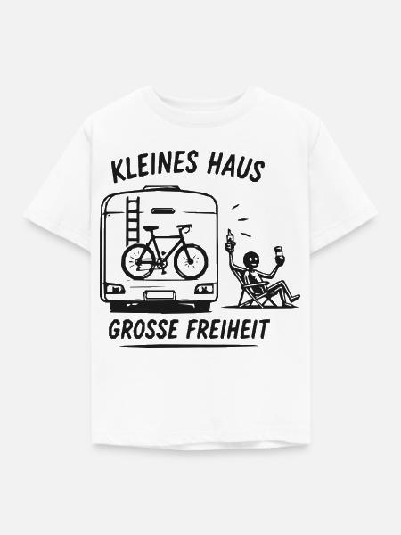 Kleines Haus, Große Freiheit - Kinder T-Shirt - Weiß