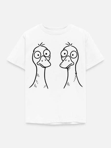 Dumme Gänse - Kinder T-Shirt - Weiß