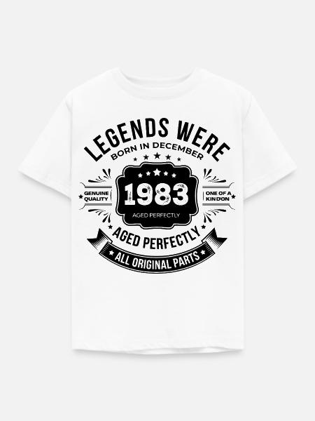 Dezember 1983 - Kinder T-Shirt - Weiß