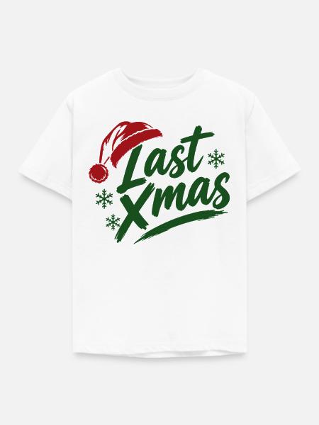 Last Xmas Mütze - Kinder T-Shirt - Weiß