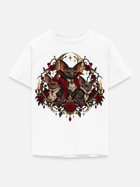 Vampirfledermäuse Halloween Gruppenkostüm - Kinder T-Shirt - Weiß