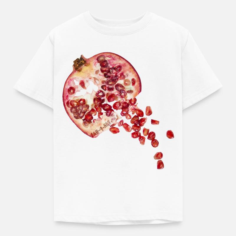 Granatapfel - Kinder T-Shirt - Weiß