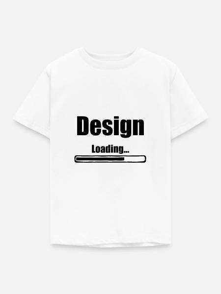 Design Loading - Kinder T-Shirt - Weiß