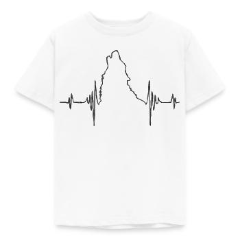 Wolf, Wölfe, Wolfshund, Werwolf, Einsamer Wolf - Kinder T-Shirt - Weiß - Vorne - AI Model Kid Male (0cm)