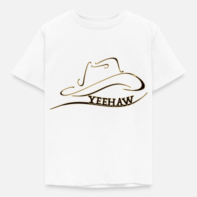 Yeehaw - Kinder T-Shirt - Weiß