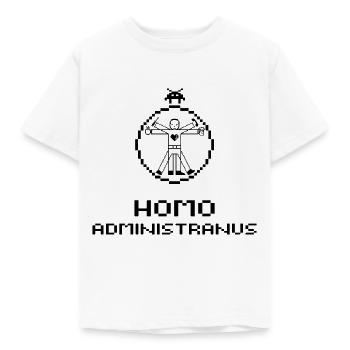 Homo Administranus - Kids' T-Shirt - white - Front - AI Model Kid Male (0cm)