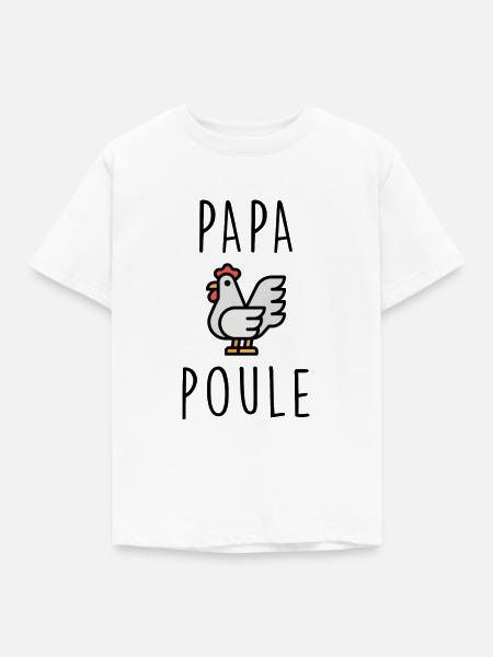 Papa Henne - Kinder T-Shirt - Weiß