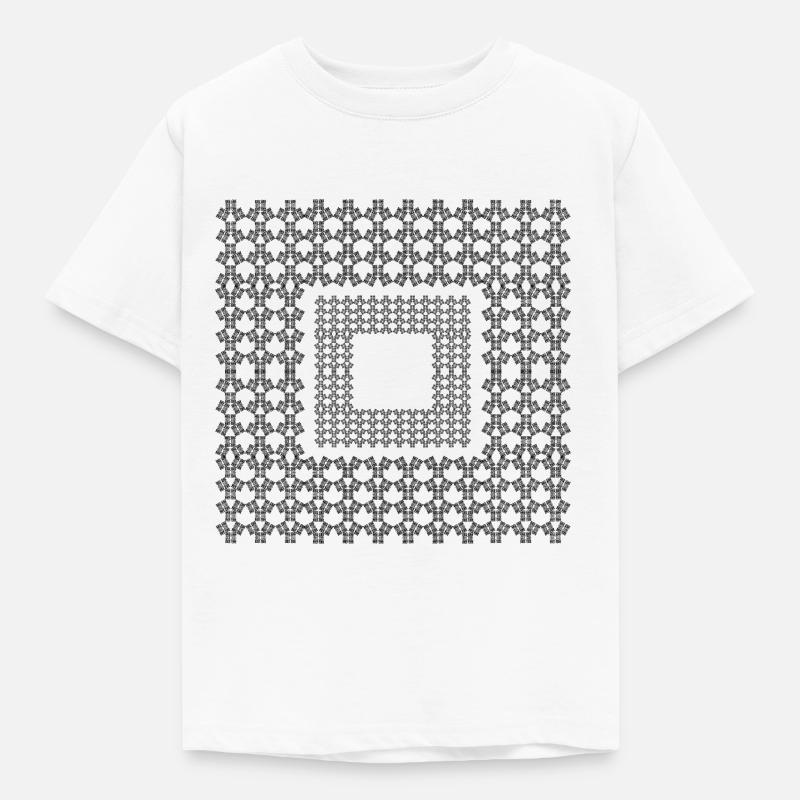 Square decor - Kids' T-Shirt - white