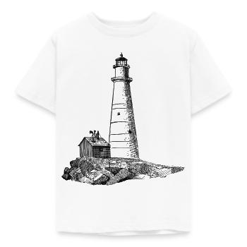 lighthouse - Kids' T-Shirt - white - Front - AI Model Kid Male (0cm)