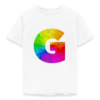 Polygone G - T-shirt Enfant - blanc - Devant - AI Model Kid Male (0cm)