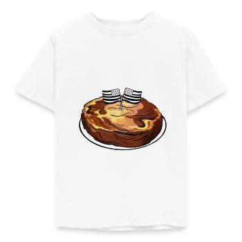 Kouign amann / Breizh / Bretagne / Essen - Kinder T-Shirt - Weiß - Vorne - AI Model Kid Male (0cm)