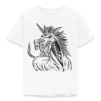 Licorne zombie /Licorne Halloween - T-shirt Enfant - blanc - Devant - AI Model Kid Male (0cm)
