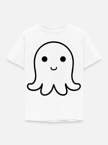 Krake - Kinder T-Shirt - Weiß
