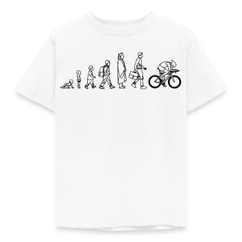 Développement d’un cycliste - T-shirt Enfant - blanc - Devant - AI Model Kid Male (0cm)
