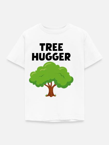 Baum-Umarmer - Kinder T-Shirt - Weiß