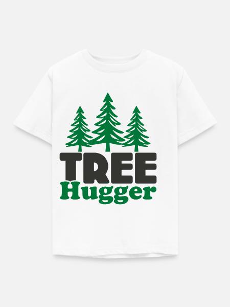 Baum-Umarmer - Kinder T-Shirt - Weiß