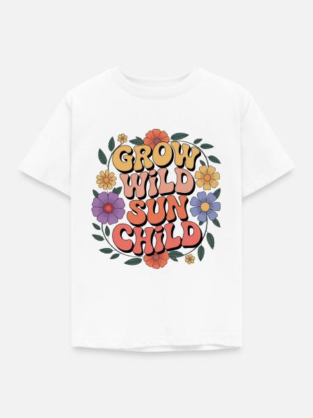 Hippie - Kinder T-Shirt - Weiß