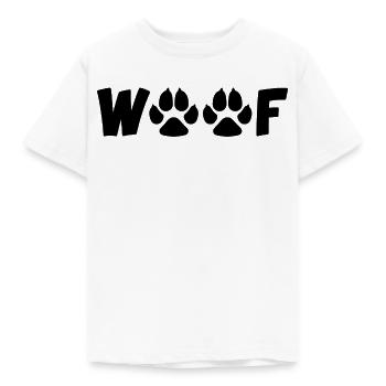 Bellender Hund (schwarz) - Kinder T-Shirt - Weiß - Vorne - AI Model Kid Male (0cm)