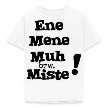 Eene meene - Kinder T-Shirt - Weiß - Vorne - AI Model Kid Male (0cm)