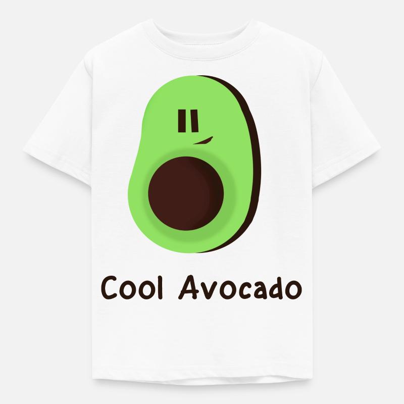 Cool avocado - Kids' T-Shirt - white