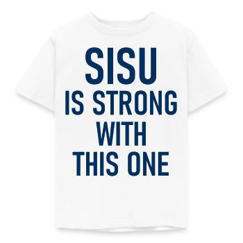 Sisu is strong with this one - Finland - Finnland - Kids' T-Shirt - white - Front - AI Model Kid Male (0cm)