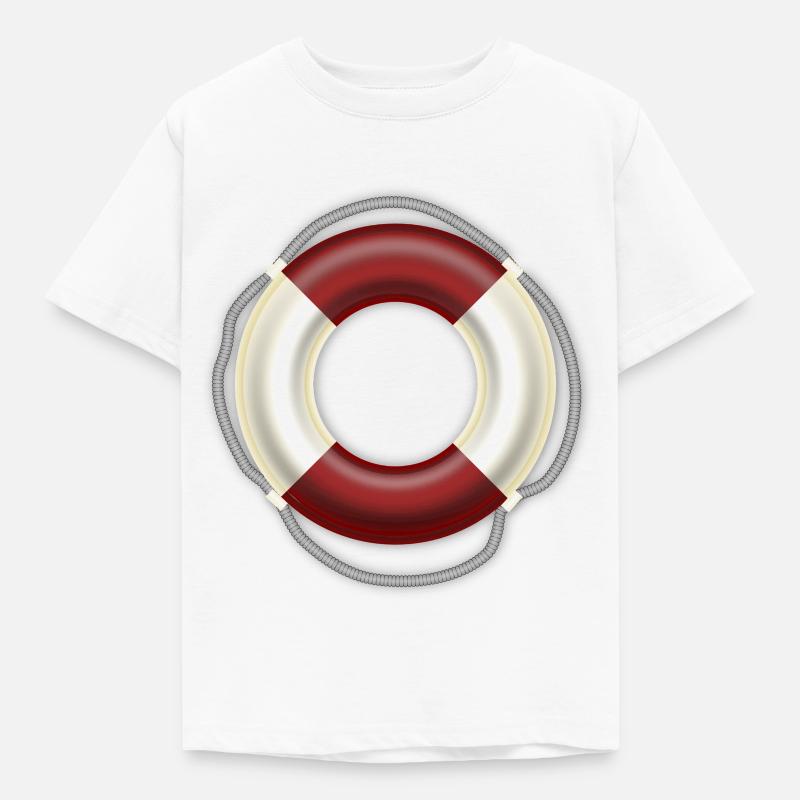 Rettungsring - Kinder T-Shirt - Weiß