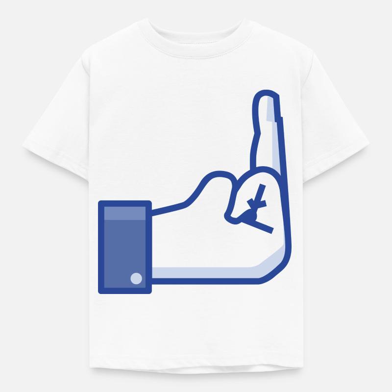 Middekfinger FB - T-shirt Enfant - blanc