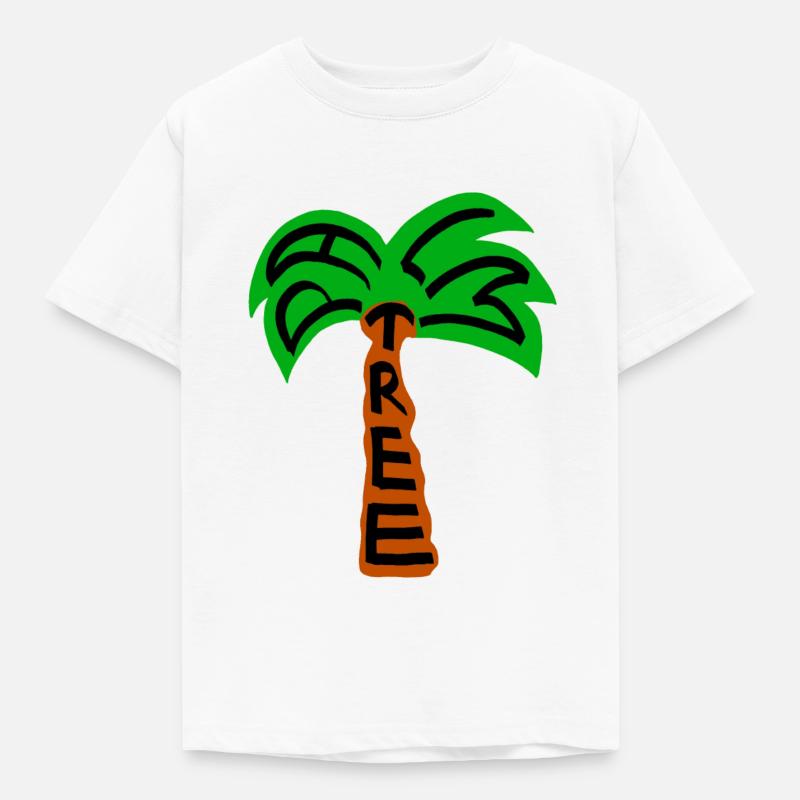palm tree palm tree - Kids' T-Shirt - white