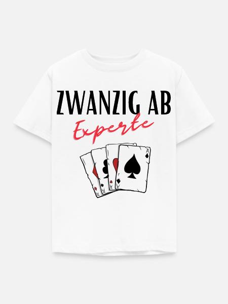 Zwanzig ab Experte - Kinder T-Shirt - Weiß