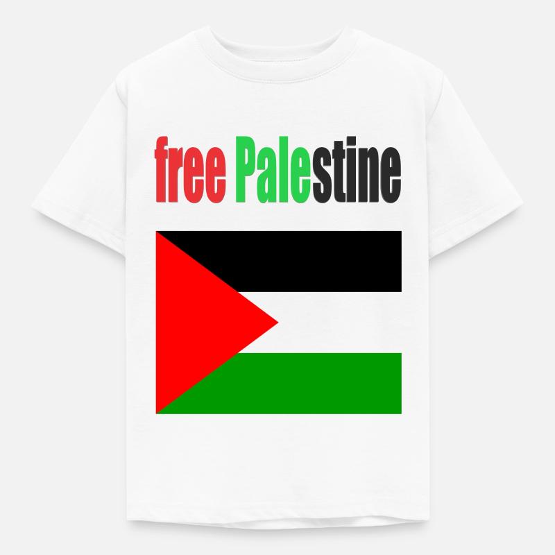 Palestine Design - Kinder T-Shirt - Weiß