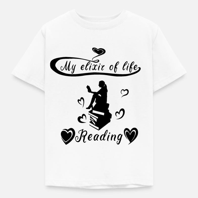 Læse - Børne-T-shirt - hvid