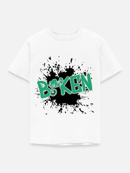 biken - Kinder T-Shirt - Weiß