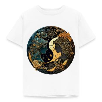 Zwillinge Sternzeichen Geschenk - Kinder T-Shirt - Weiß - Vorne - AI Model Kid Male (0cm)