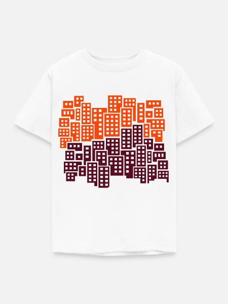 Stadt - Kinder T-Shirt - Weiß