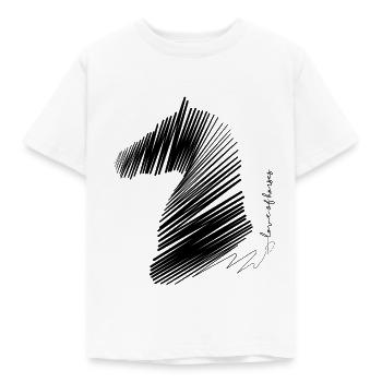 Pferd Pony Pferd Horse Liebe - Kinder T-Shirt - Weiß - Vorne - AI Model Kid Male (0cm)