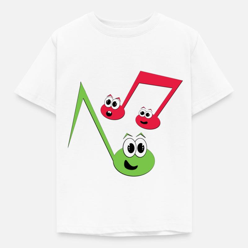 Fugly Noten - Kinder T-Shirt - Weiß