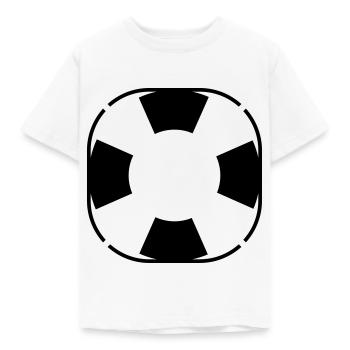 Treetanic bouée de sauvetage chevalière - T-shirt Enfant - blanc - Devant - AI Model Kid Male (0cm)