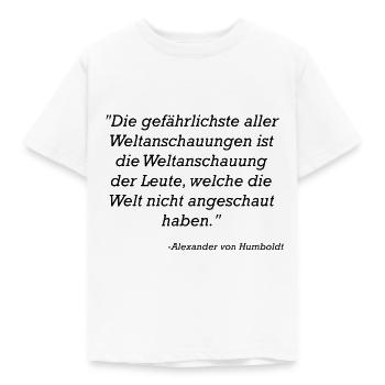 Alexander von Humboldt - Kids' T-Shirt - white - Front - AI Model Kid Male (0cm)