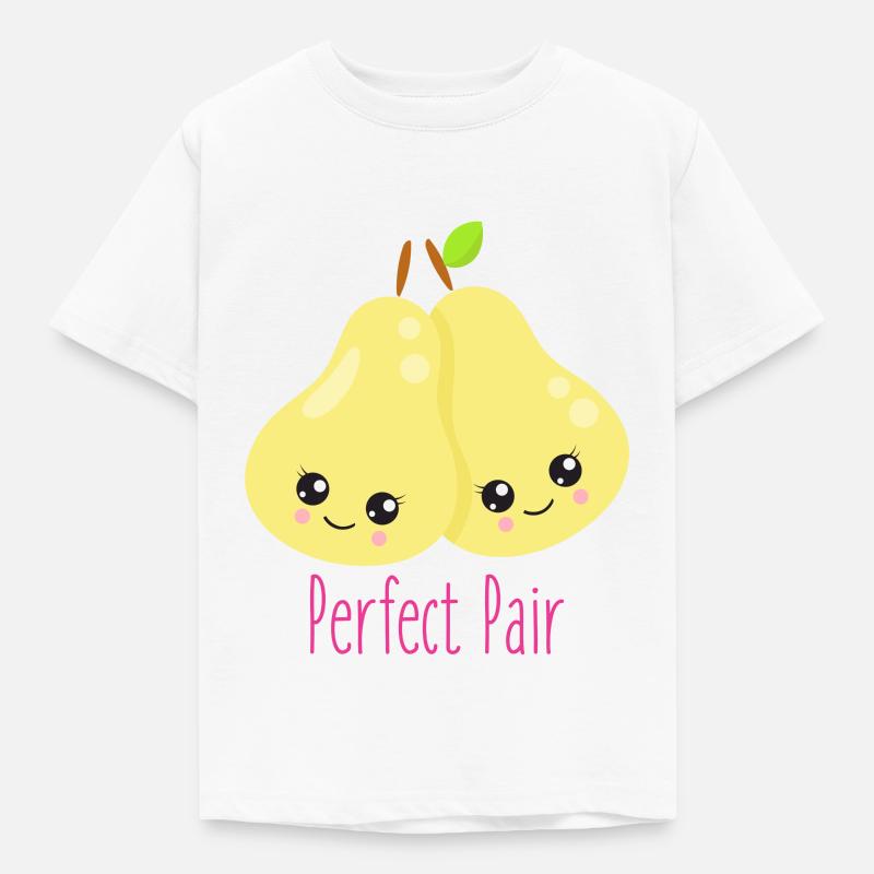 Perfect Pair - Kinder T-Shirt - Weiß
