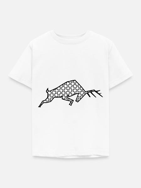 Hirsch - Kinder T-Shirt - Weiß