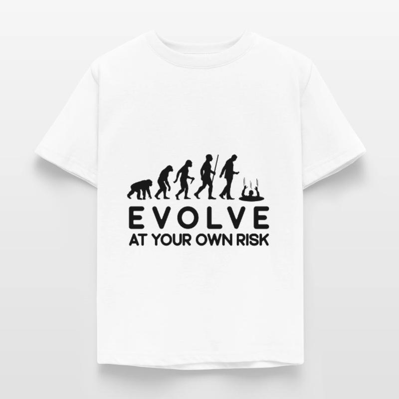 Risque d'évolution Évoluez à vos risques et périls T-shirt Enfant